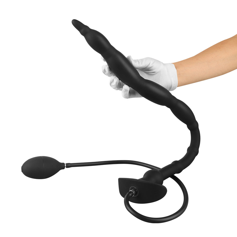 MAPARON インフレート式アナルプラグ アナル拡張 空気注入式 手動 シリコン