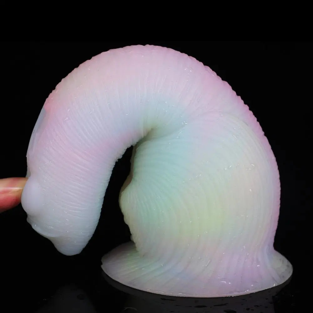 TaRiss's ナミガイ アナルプラグ アナル拡張 アナル開発 夜光可能 吸盤付き シリコン カラフル 6.5cmx16.5cm - TaRiss's