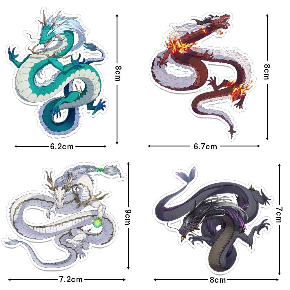 MAPARON 4点セット スティカー 龍スティカーシール スティカーセット - TaRiss's