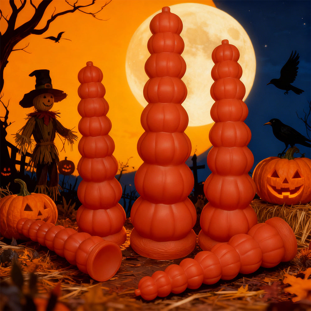 MinYn アナルプラグ かぼちゃ ハロウィン 液体シリコン 五つのサイズ MinYn