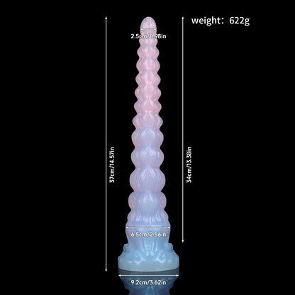 TaRiss's 超長いアナルビーズ アナル開発 吸盤付き 液体シリコン TaRiss's