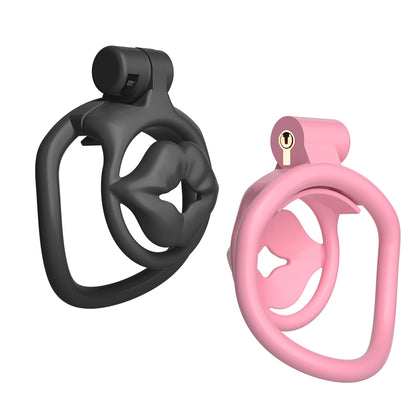 MinYn リップ 貞操具 長時間装着可能 樹脂製品 鍵付き 男性用 SM 外出用可