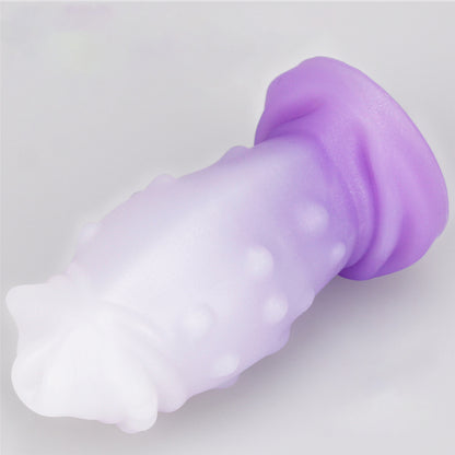 MinYn ディルド イボある アナルプラグ 液体シリコン 吸盤付き MinYn