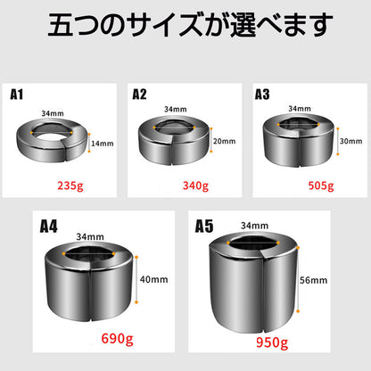 TaRiss's  ペニスリング コックリング グランスリング 磁石吸着 ステンレス 男性向け - TaRiss`s