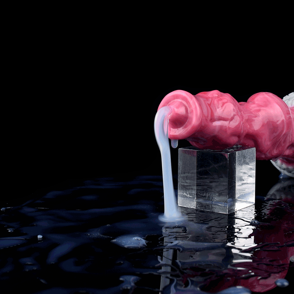 TaRiss's アナルプラグ 模擬射精付き 貫通式 突起あり 吸盤付き 液体シリコン