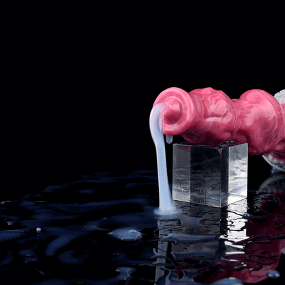 TaRiss's アナルプラグ 模擬射精付き 貫通式 突起あり 吸盤付き 液体シリコン