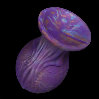 TaRiss's アナルプラグアナル拡張 Gスポット刺激 卵形 吸盤付き シリコン 紫核