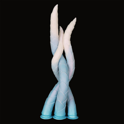 MinYn タケノコ アナルプラグ 液体シリコン 吸盤付き 混色仕様 最長60cm MinYn