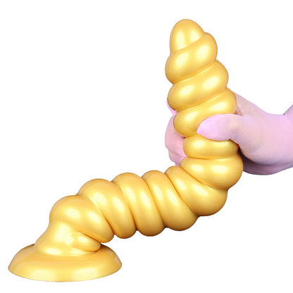 MinYn アナルプラグ 凹凸あり 吸盤付き 液体シリコン MinYn
