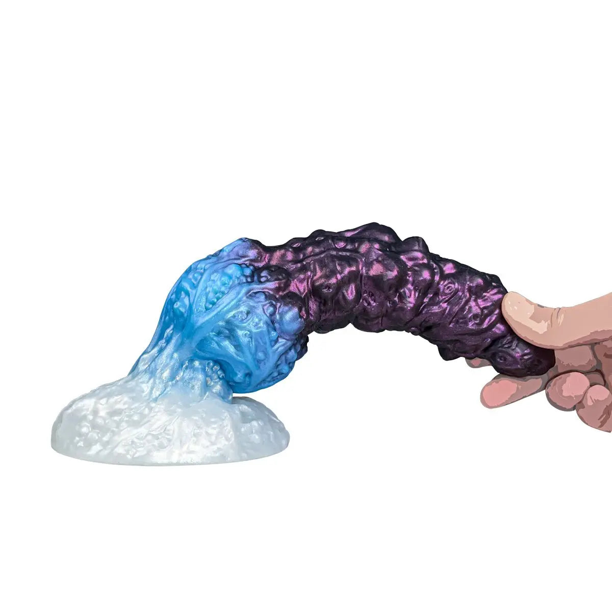 MAPARON アナルプラグ アナル開発 ルシファー 凹凸あり 吸盤付き 液体シリコン 混色 - TaRiss's
