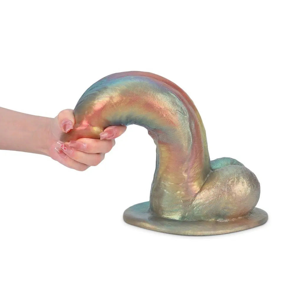 MinYn ディルド リアルディルド アナルプラグ 吸盤付き 液体シリコン 混色仕様 - TaRiss's