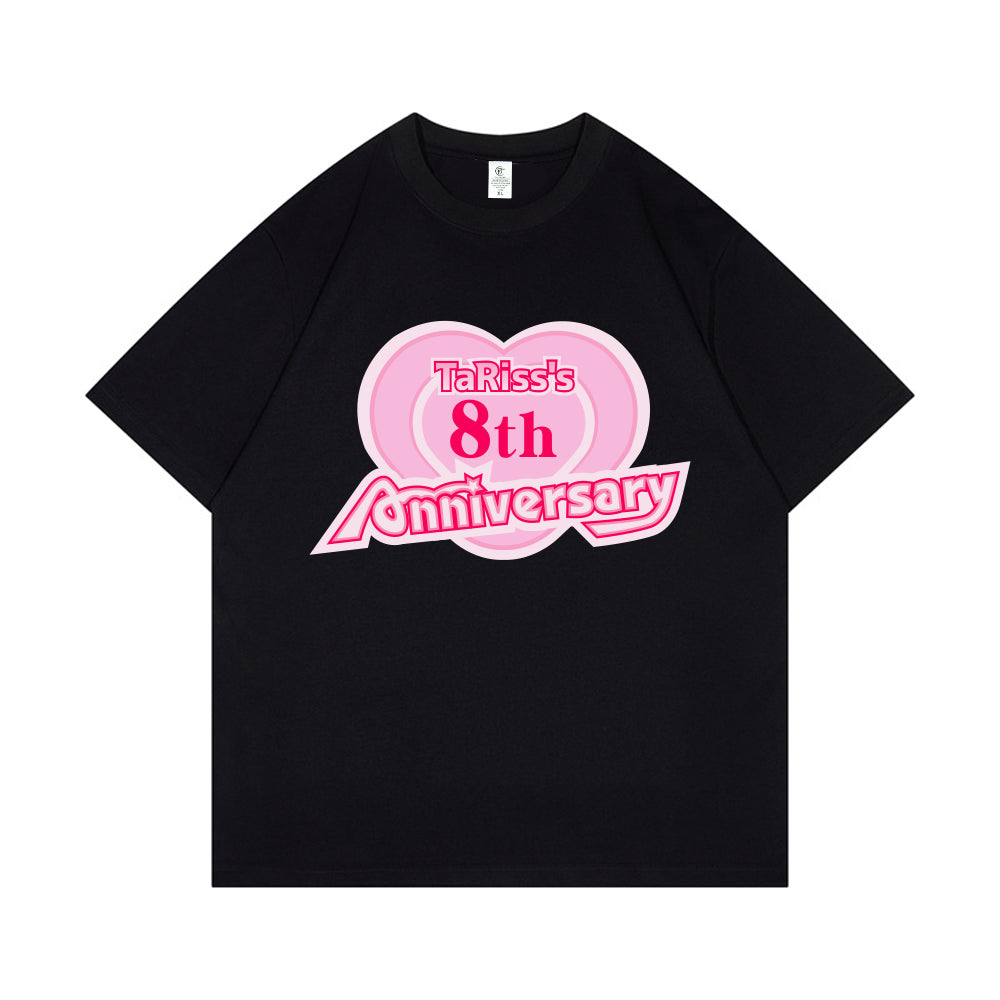 TaRiss's 8周年記念グッズ 記念Tシャツ オーバーサイズ コットン - TaRiss`s