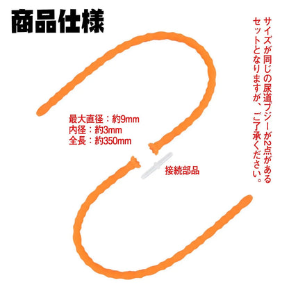 TaRiss's 2点セット 尿道ブジー 尿道プラグ 貫通式 蓋付き 凹凸あり シリコン製 - TaRiss's