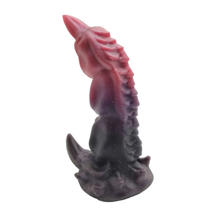 TaRiss's ダチョウ アナルプラグ 吸盤仕様 シリコン 7.5cmx24.5cm レッド ブラック - TaRiss's