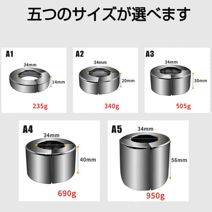 TaRiss's ペニスリング コックリング グランスリング 磁石吸着 ステンレス 男性向け - TaRiss's