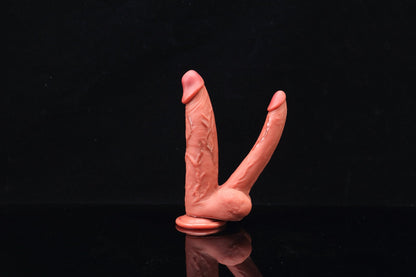 MAPARON アナルプラグ ディルド 両頭ディルド 両頭プラグ 凹凸あり 吸盤仕様 液体シリコン - TaRiss's