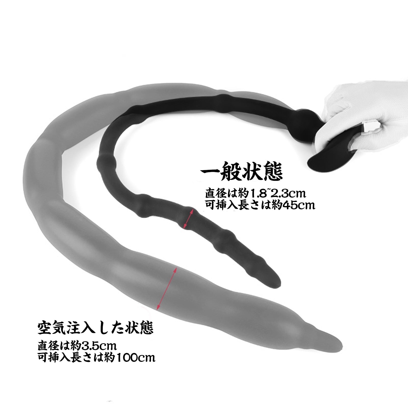 MAPARON インフレート式アナルプラグ アナル拡張 空気注入式 手動 シリコン - TaRiss's