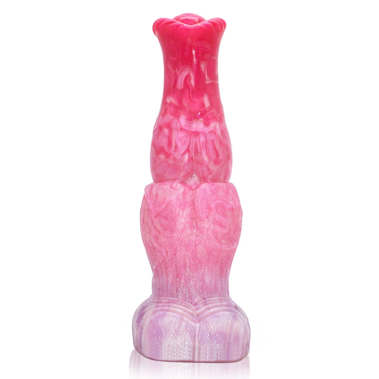 MAPARON アナルプラグ アナル開発 凹凸あり 台座付き 液体シリコン ピンク - TaRiss's