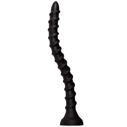 MAPARON アナルプラグ 超長い 吸盤付き 螺旋状の凹凸 液体シリコン 三つのサイズ - TaRiss's