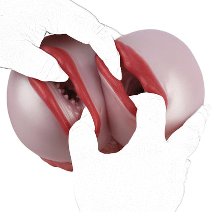 MAPARON 羊ママ ダブルホール オナホ 凹凸あり 非貫通 液体シリコン - TaRiss's