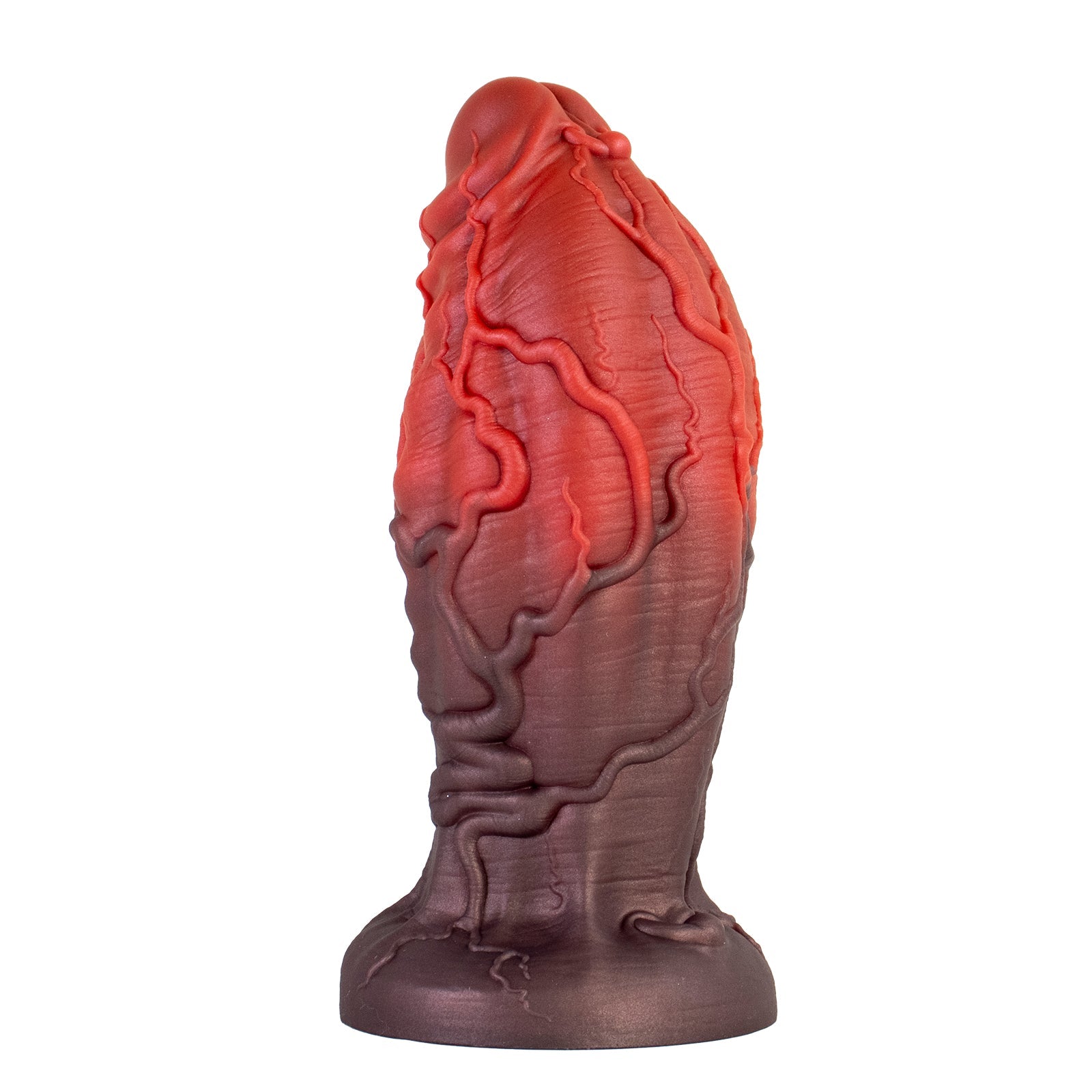 MAPARON ディルド 玉無し 凹凸あり 吸盤付き 混色仕様 液体シリコン - TaRiss's