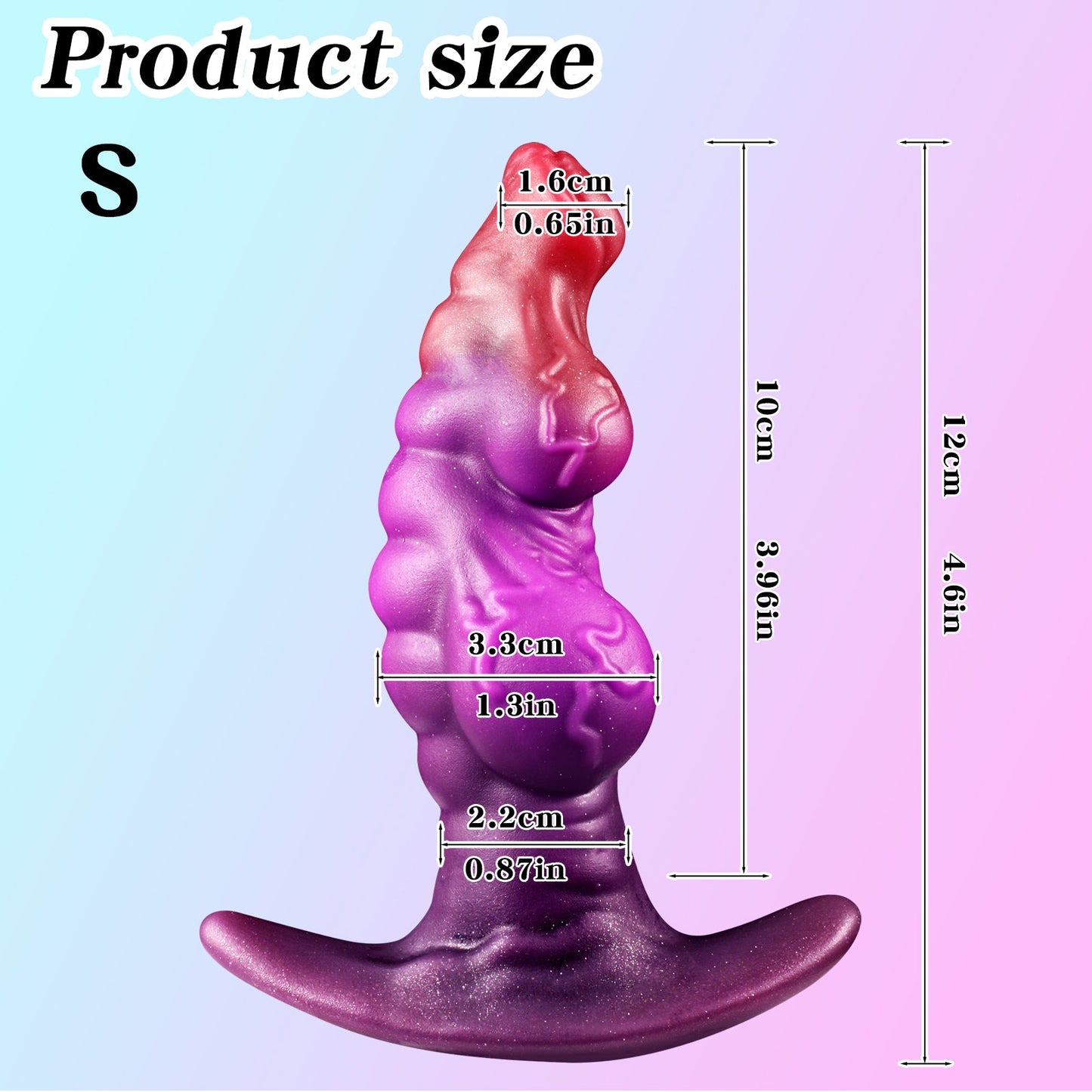 MAPARON アナルプラグ 凹凸あり アンカー形台座 液体シリコン - TaRiss's