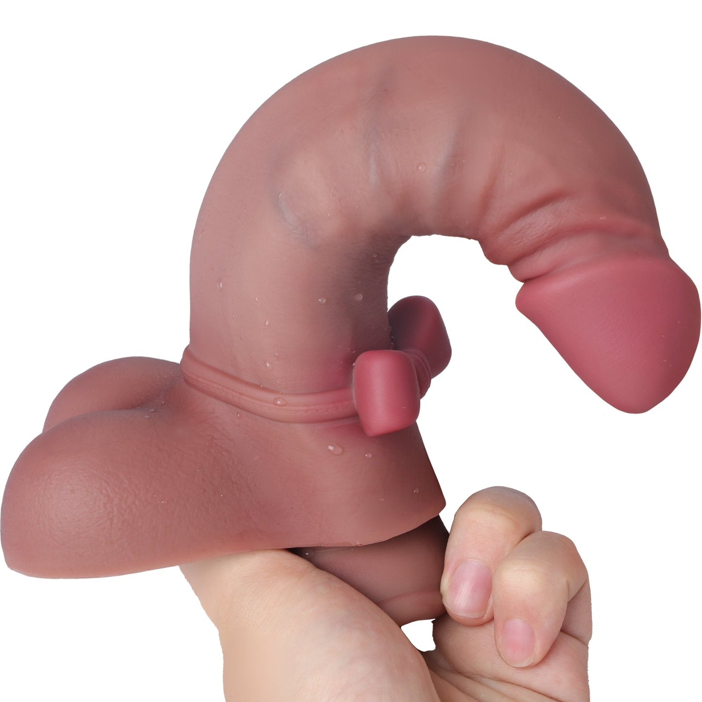 MAPARON 蝶結び ディルド アナルプラグ 吸盤仕様 液体シリコン 4.6x20.7cm - TaRiss's