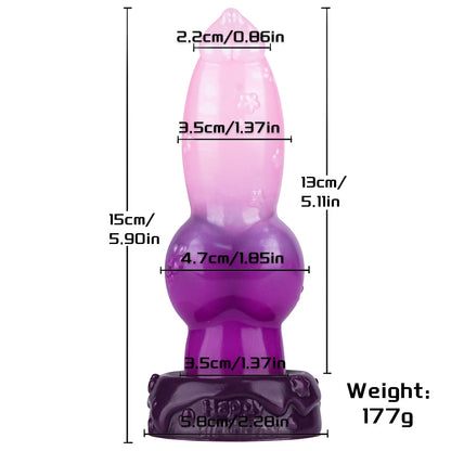 MAPARON アナルプラグ 吸盤付き 液体シリコン 4.7x15cm - TaRiss's