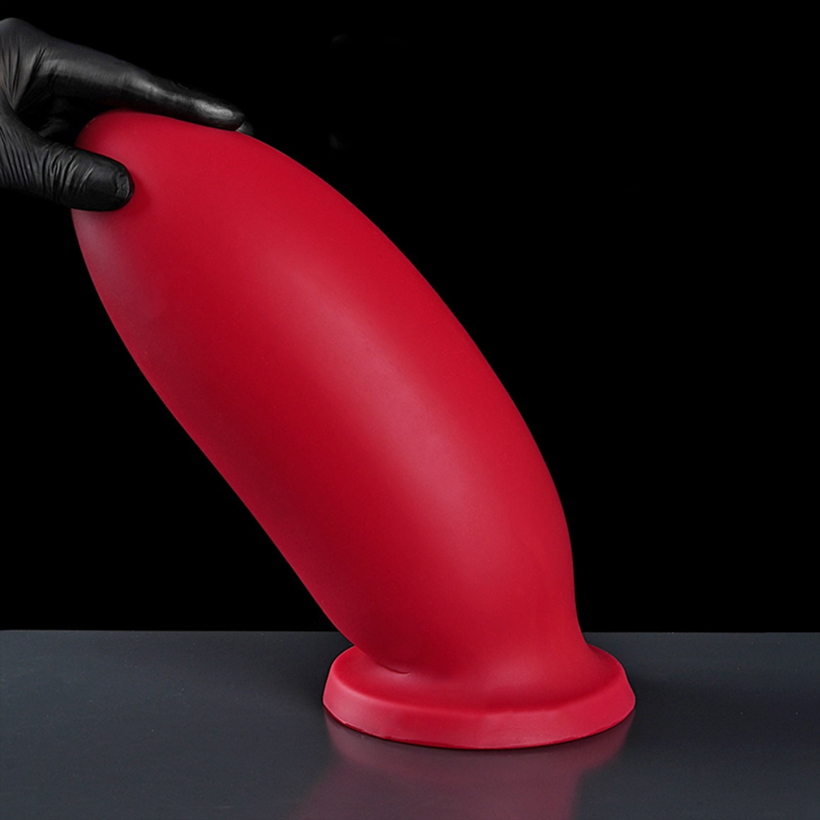 MAPARON レッド アナルプラグ 吸盤付き 液体シリコン 七つのサイズ - TaRiss's