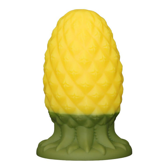 MAPARON パイナップル アナルプラグ 凹凸あり 吸盤付き 液体シリコン 二つのサイズ - TaRiss's