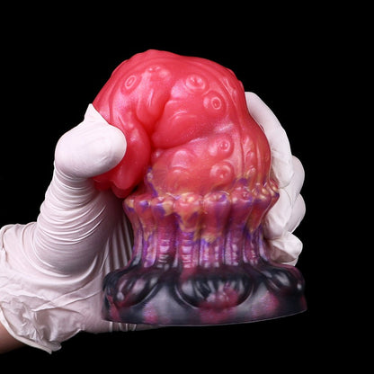 MAPARON 幼虫 アナルプラグ アナル開発 凹凸あり 吸盤付き 液体シリコン 混色 7.1x14.8cm - TaRiss's