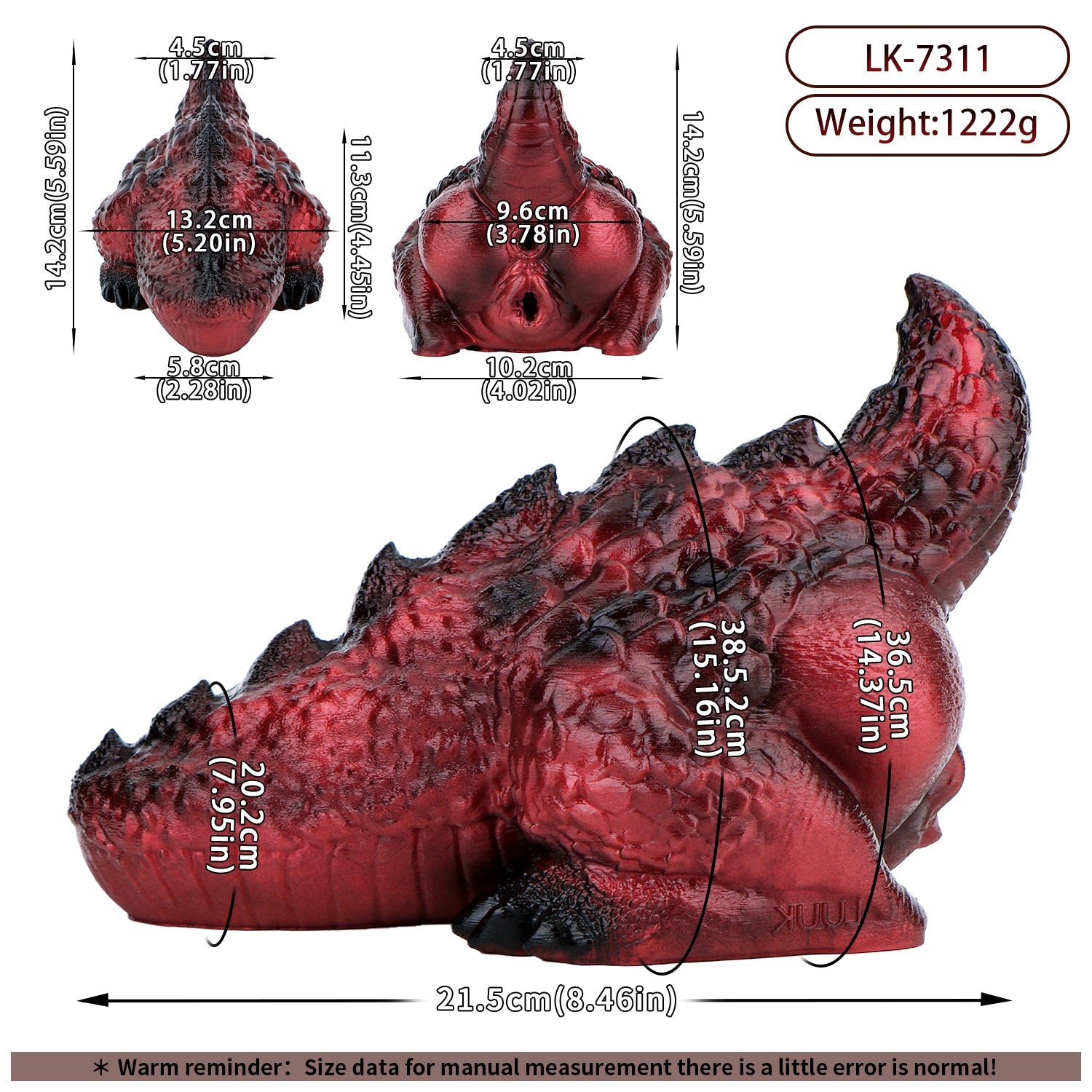 MAPARON ドラゴン オナホール ダブルホール お尻 混色仕様 非貫通 液体シリコン - TaRiss's