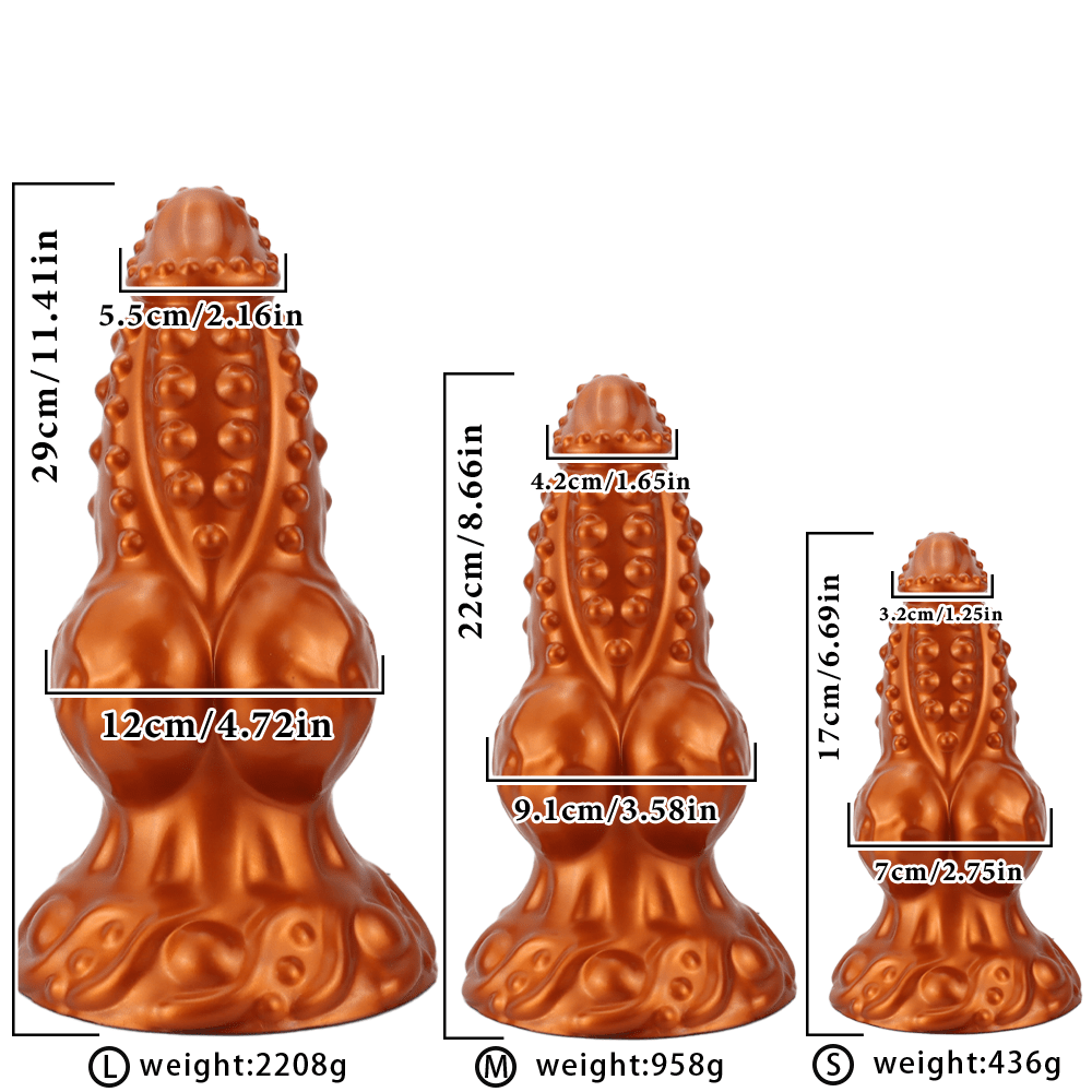 MAPARON ディルド 吸盤付き 凹凸あり 液体シリコン - TaRiss's