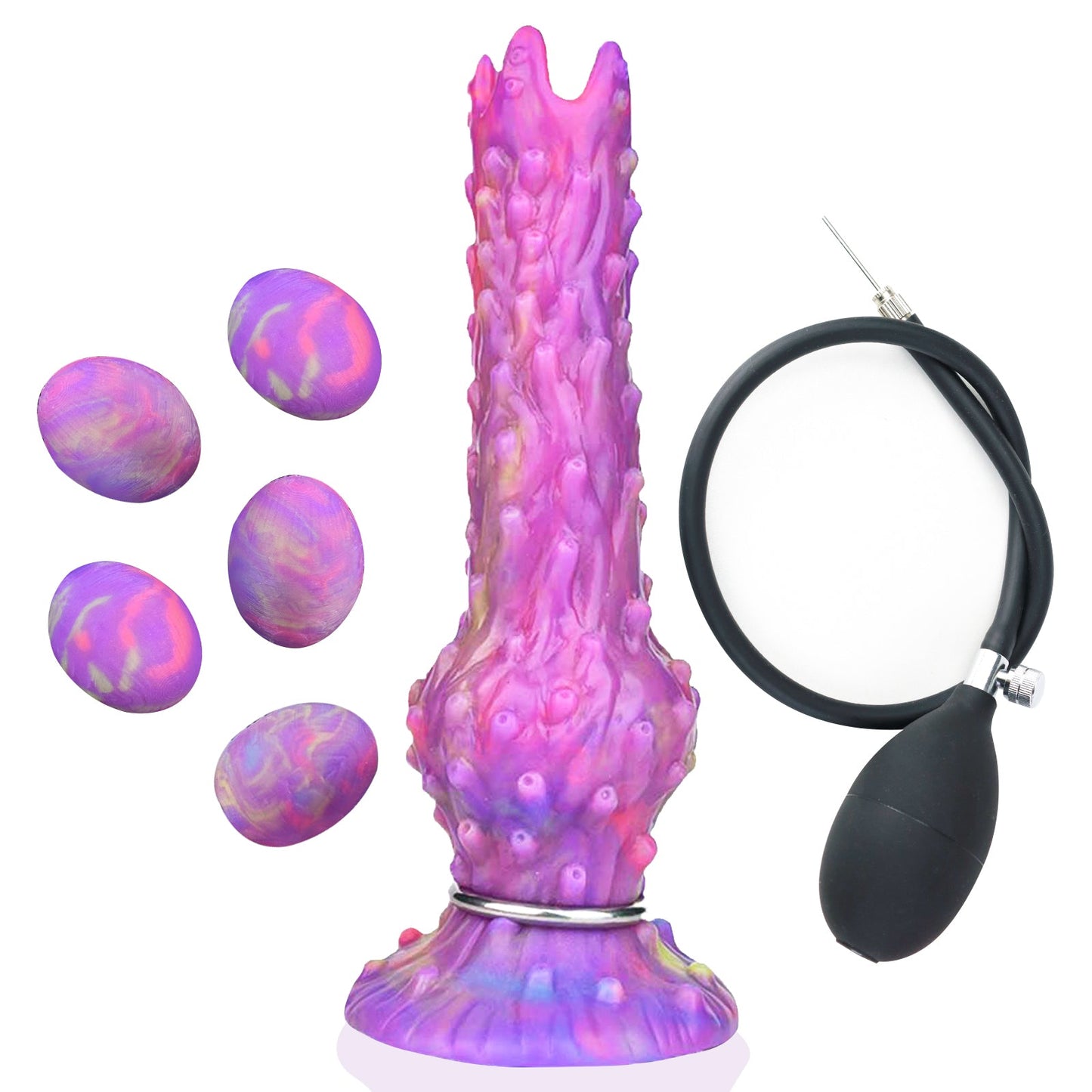 MAPARON イソギンチャク サンラン器 8点セット アナル玉5点 インフレート式 イボ付き 夜光仕様 - TaRiss's