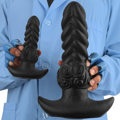 MAPARON アナルプラグ アンカー形台座 液体シリコン 三つのサイズ - TaRiss's