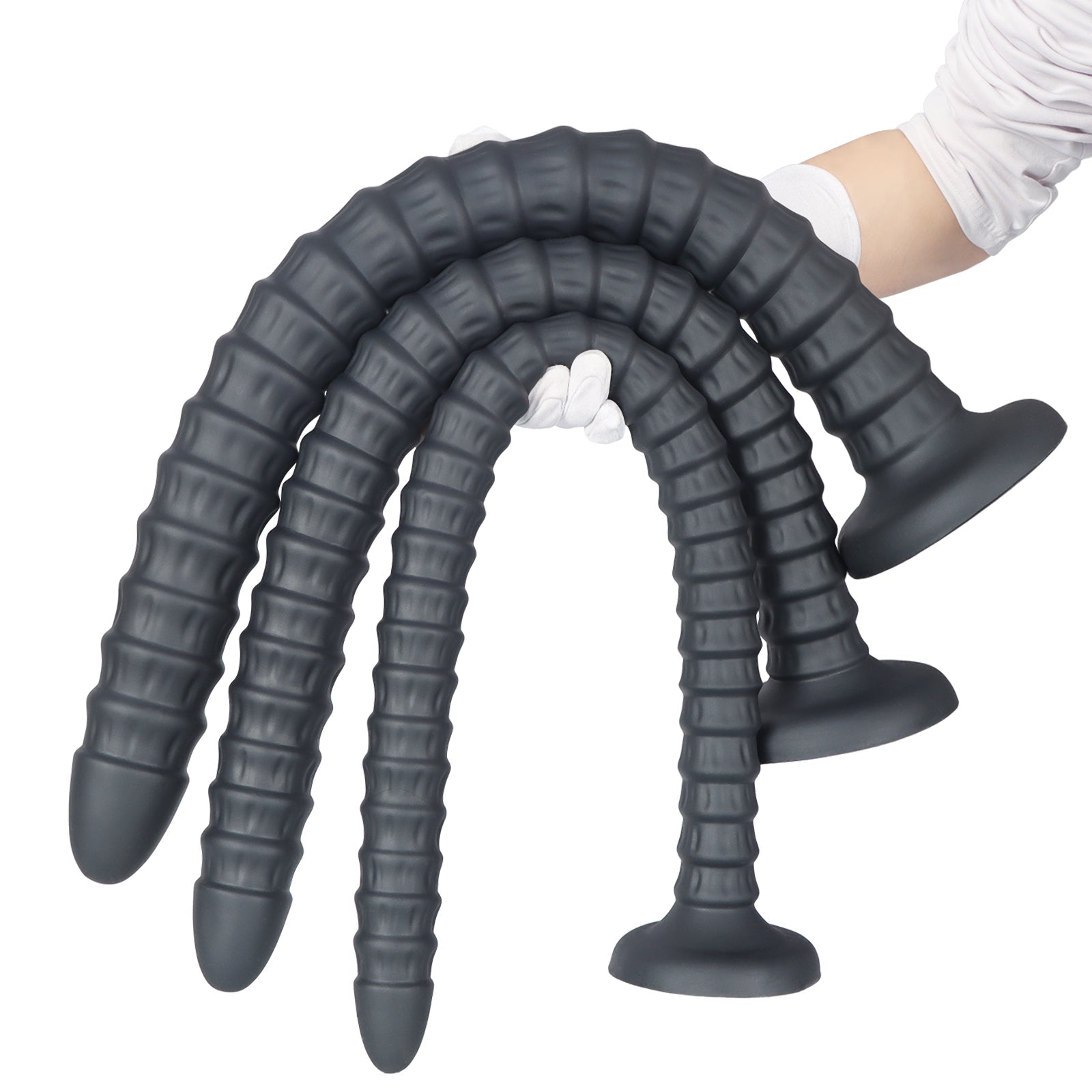 MAPARON ハリガネムシ アナルプラグ ブラック 吸盤付き 液体シリコン - TaRiss's