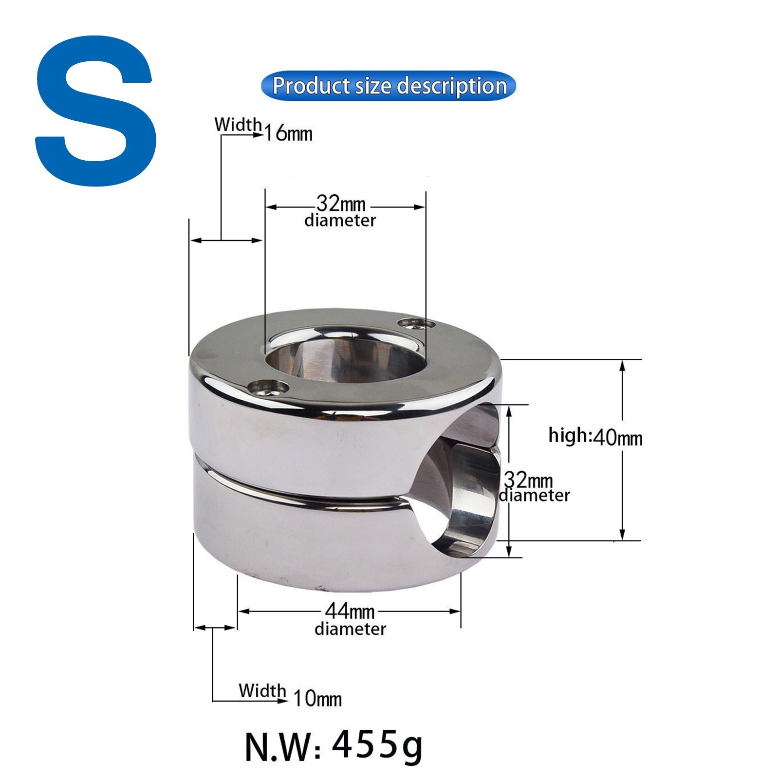 MAPARON ペニスリング コックリング 男性用 ステンレス グランスリング - TaRiss's