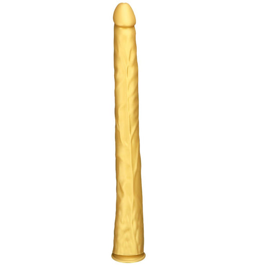 MAPARON アナルプラグ ディルド 超長いアナルプラグ 吸盤付き 液体シリコン ゴールド - TaRiss's