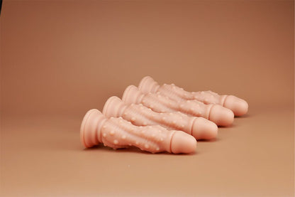 MAPARON アナルプラグ 凹凸あり イボ付き 吸盤仕様 液体シリコン 四つのサイズ - TaRiss's