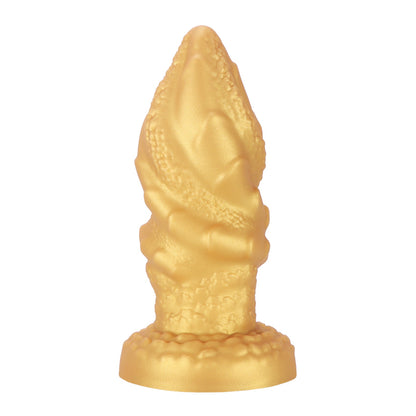 MAPARON アナルプラグ ゴールド色 吸盤付き 液体シリコン - TaRiss's