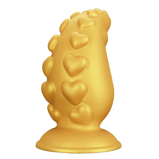 MAPARON タコ足 アナルプラグ 凹凸あり 液体シリコン ゴールド色 全四サイズ - TaRiss's