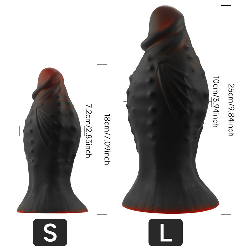 MAPARON アナルプラグ アナル開発 吸盤付き 凹凸あり 液体シリコン - TaRiss's