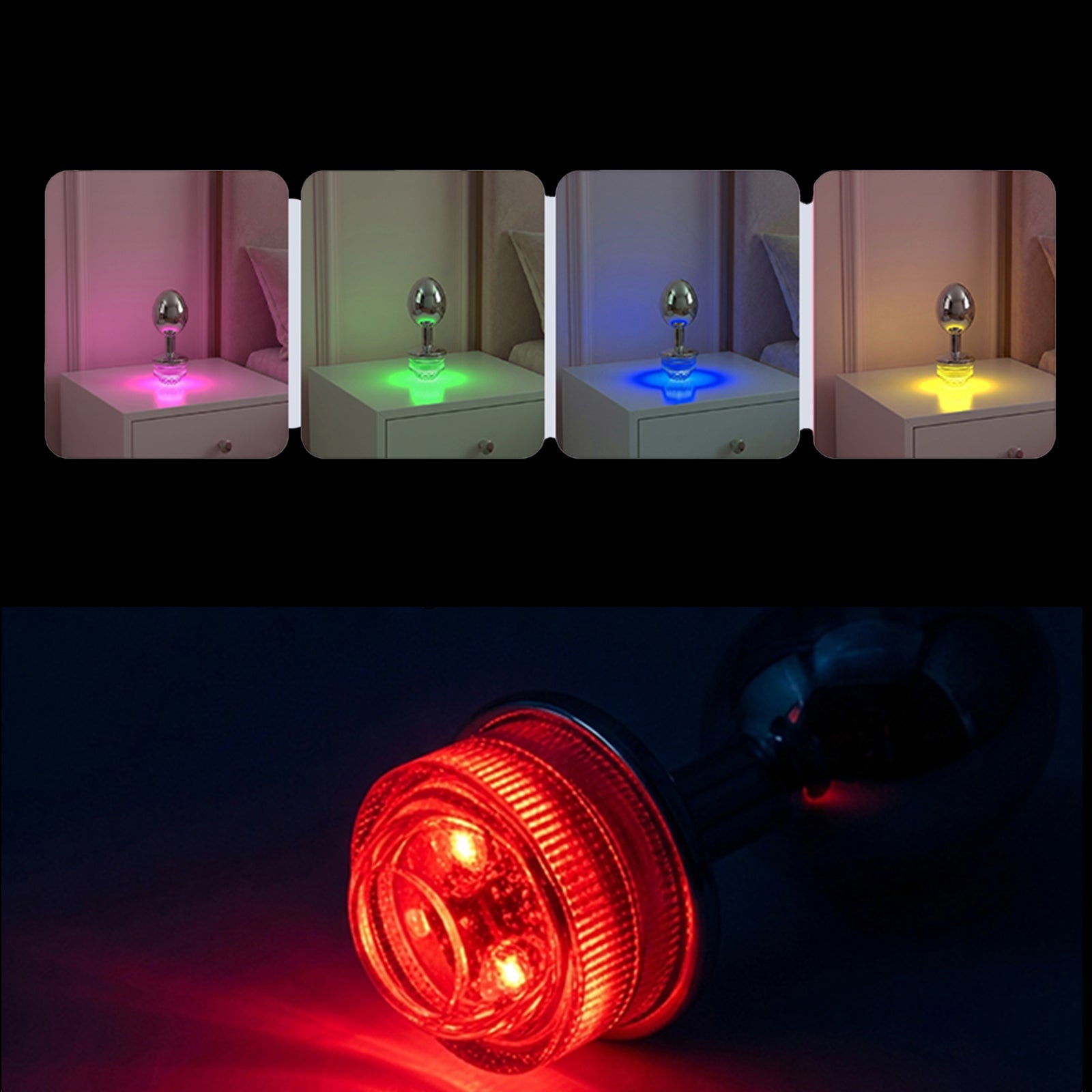 MAPARON アナルプラグ メタル LEDライト搭載 四つのサイズ - TaRiss's