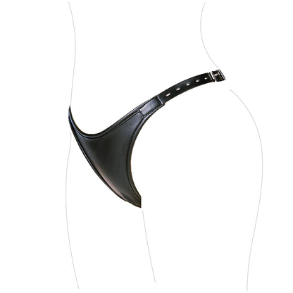 MAPARON ペニスバンド 両点責め 外出用 アナルプラグ固定用バンド 調教 調節可能 ブラック PU シリコン - TaRiss's