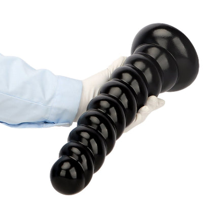 MAPARON 螺旋状 アナルプラグ PVC 吸盤付き ブラック - TaRiss's