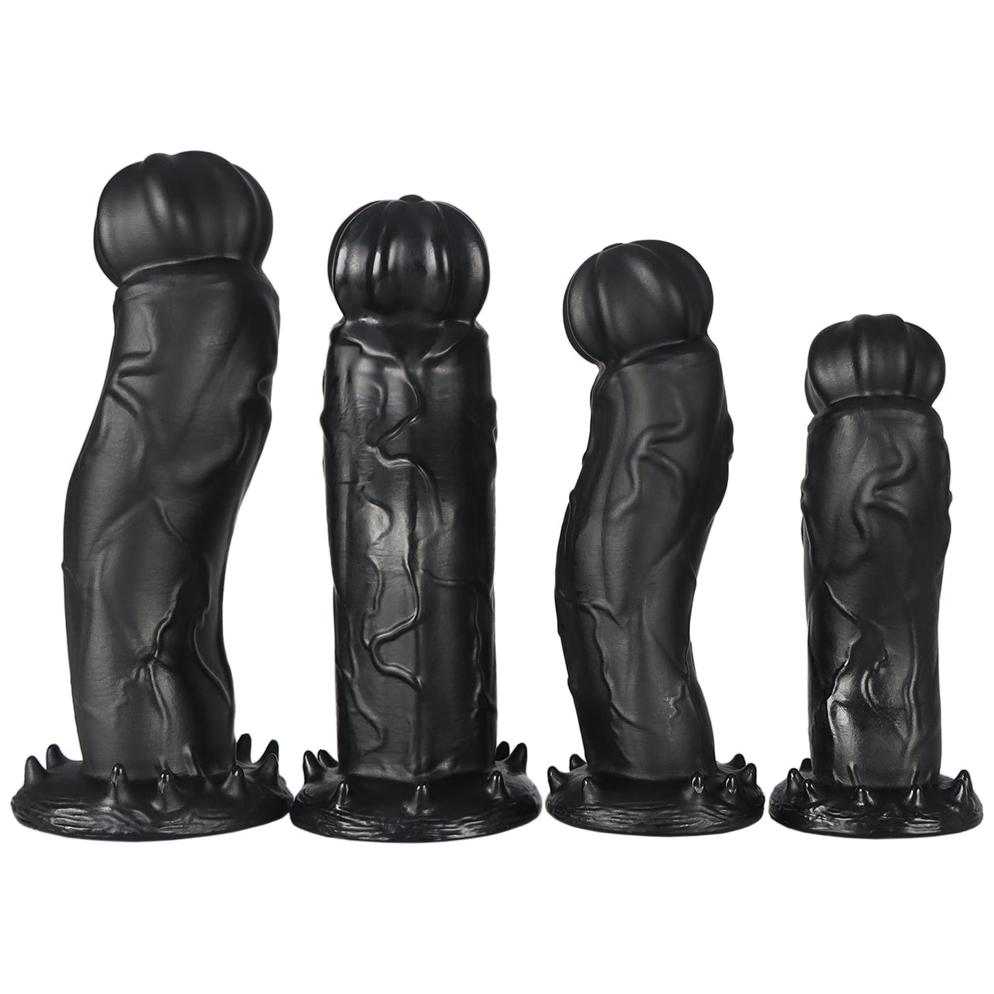 MAPARON S形 アナルプラグ PVC 吸盤付き ブラック - TaRiss's