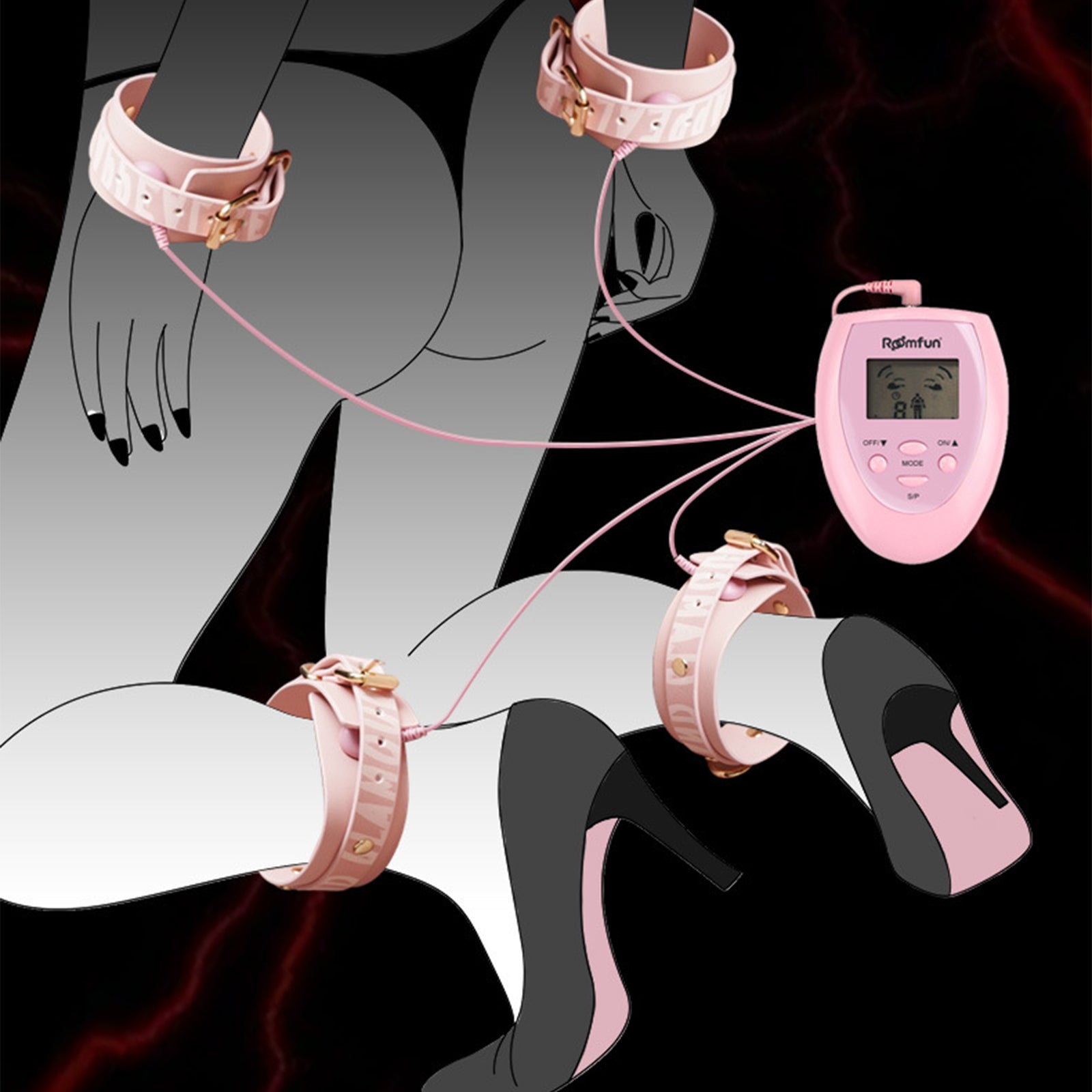 MAPARON SM拘束具 パルス機能付き 調節可能 - TaRiss's