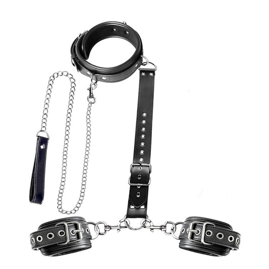MAPARON SM拘束具 SMセット 後手拘束 拘束具 手枷 手錠 首輪 調節可能 コスプレー - TaRiss's