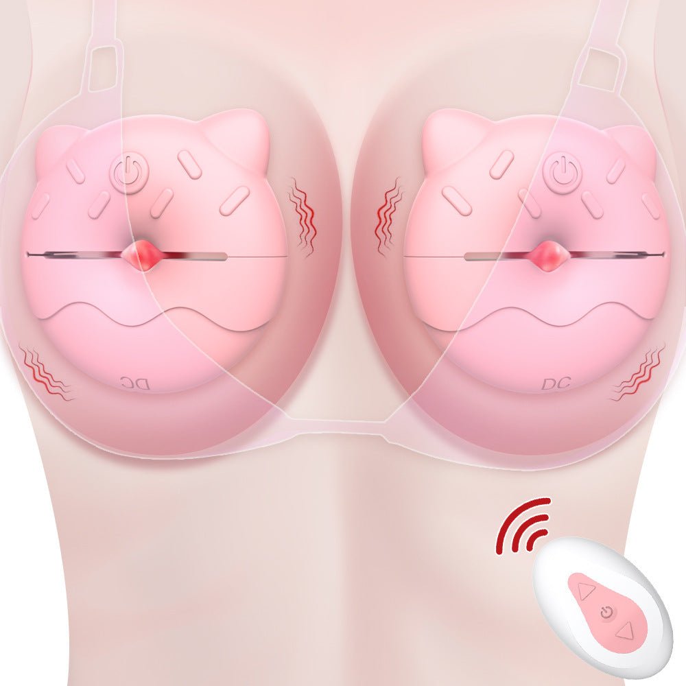 MinYn ドーナツ バイブ 女性向け 乳首攻め リモコン付き アダルトグッズ 外出装着型 10種類の振動モード 挟む 遠隔操作 シリコン - TaRiss's