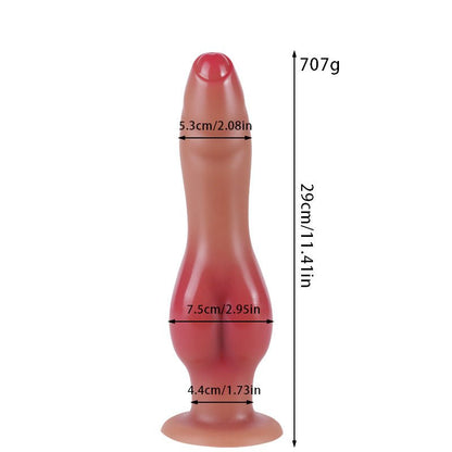 MinYn アナルプラグ アナル開発 凹凸あり 液体シリコン 吸盤付き - TaRiss's